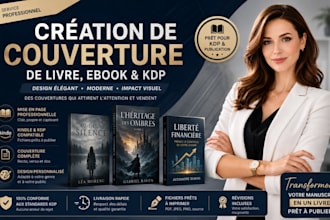 concevoir une couverture de livre moderne et professionnelle