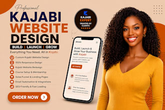 design and setup kajabi funnel kajabi website and kajabi online course