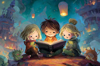 children picture book illustration, design child book
