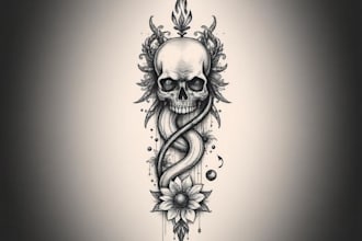 create a professional custom tattoo design