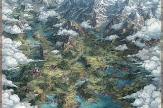 create high detail fantasy maps for world building