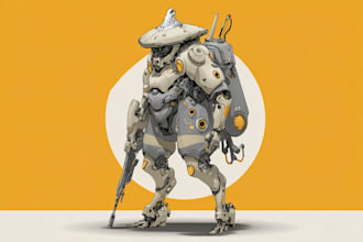 illustrate your mecha, robot and armored characters