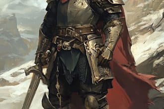 fantasy dnd character illustration