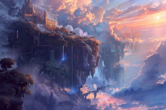 design amazing fantasy landscape