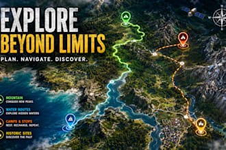 create custom satellite maps, aerial view maps, and route planning maps