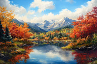 do creative watercolor landscape art