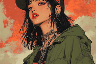 draw sick and artsy anime t shirt