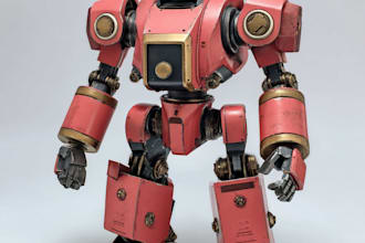 illustrate your mecha, robot and armored characters