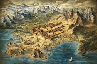 custom fantasy map design for rpgs, games, novels