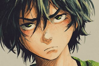 draw a character in manga style
