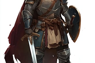 draw fantasy rpg and dnd characters for you