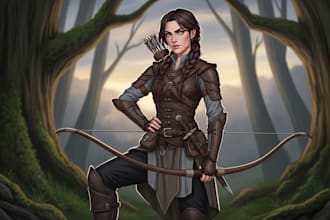 make semi realistic character design