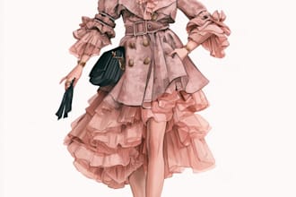 fashion design illustration artwork