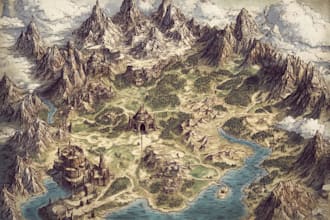 unique vector map, realistic or fantasy