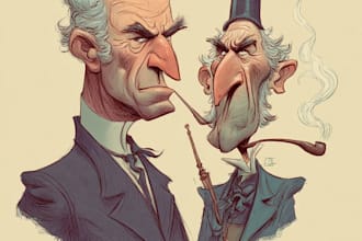 make political caricature and cartoon