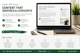 write professional articles and blog posts