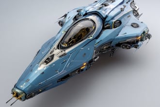draw high quality spaceship concept