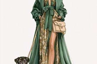 draw a fashion illustration