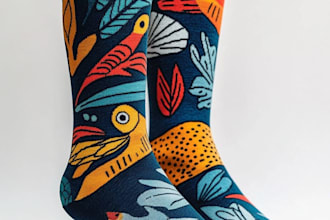 design custom and unique socks design