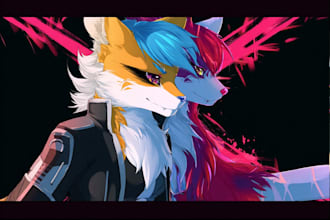 draw furry art, fursona, furry pfp, furry oc and anthro art, sfw