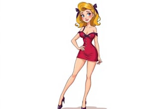 draw pin up girl and pin up girl