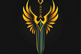 design awesome rpg fantasy or sci fi logo for you