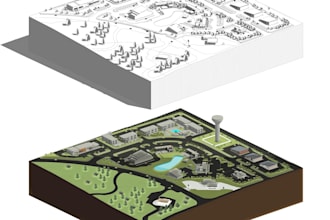 remodel terrain from point cloud scan, topography site model, stl terrain model