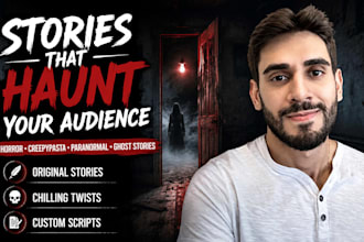 write scary horror stories, creepypasta, paranormal, and ghost story scripts