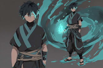 draw oc or fanart in anime style