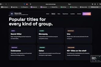 build a restaurant and cafe website