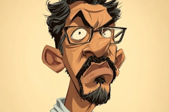 make a group cartoon caricature for a corporate or business