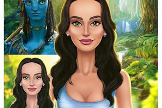 draw disney portrait, avatar cartoon