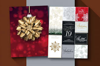 family christmas greeting card