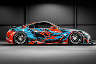 elegant boat or yacht wrap design