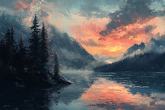 do digital oil painting