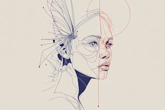 make minimalist line art tattoo design