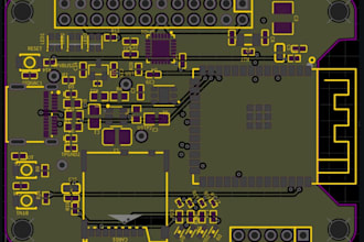 design esp32 stm32 lora wifi bluetooth iot pcb with firmware