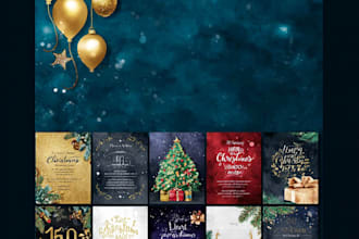 family christmas greeting card