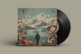 design stunning music cover art, album cover design