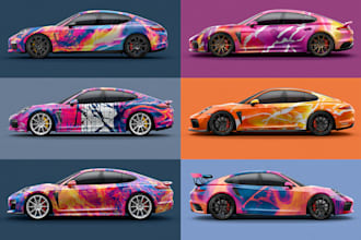professionally, van, truck, car warp design, vehicle wrap design