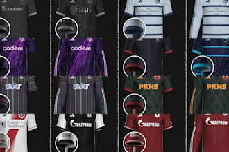design custom 3d football kits and full team uniform packages for printing