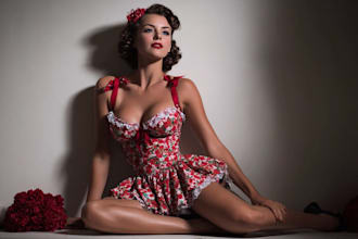 draw a pin up girl and pin up girl
