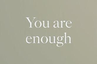create calming wellness quote post for instagram