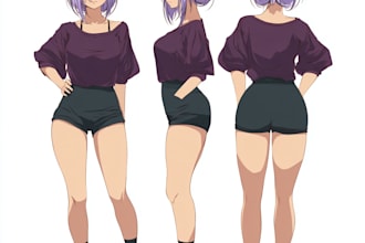 create amazing anime character for you