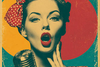 make the best retro vintage poster design