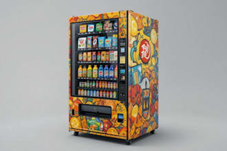 design any vending machine wrap