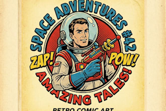 retro comic vintage comic pop art retro illustration vintage poster comic book