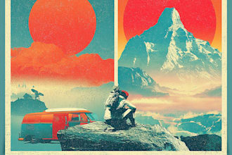design retro vintage poster