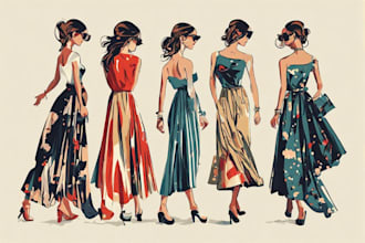 design and illustrate fashion collections