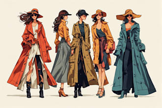 do fashion design and clothing cad technical flat sketch